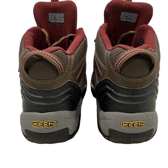 Keen Dry Women’s Size 7 Koven Mid Rise Waterproof Brown Red Hiking Trail Boots - Picture 9 of 11